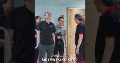 MR.HIROYASU SATO(President) พร้อมทีมงานจากอีซูซุประเทศไทย เยี่ยมชมอ…