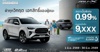โปรโมชั่น อีซูซุ MU-X Ultimate รถ SUV พรีเมียม มิถุนายน 2569